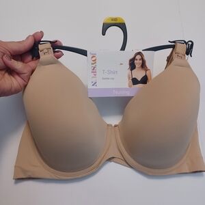 JoySpun Tan Underwire Nursing Bra Sz 40D